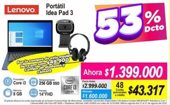 Alkomprar Lenovo Portátil Idea Pad 3 oferta