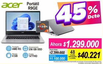 Alkomprar Acer Portátil R9GE oferta