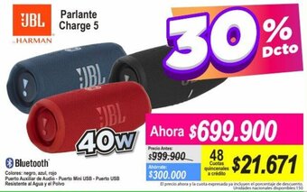 Alkomprar JBL Parlante Charge 5 40W oferta