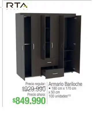 Jumbo Armario bariloche • 180 cm x 170 cm x 50 cm oferta