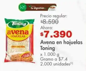 Metro Avena en hojuelas toning 1000g oferta