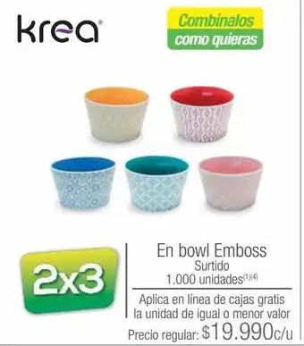 Jumbo En bowl emboss oferta