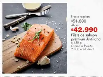 Metro Filete de salmón premium antillana 450g oferta