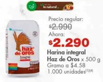 Metro Harina integral haz de oros 500g oferta