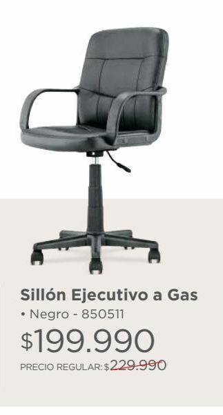 Easy Sillon ejec a gas resp/bajo 6104 negro oferta