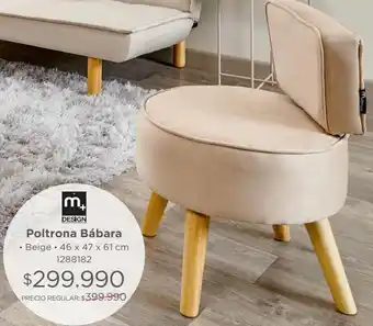 Easy Sitial barbara 46x47x61 beige oferta