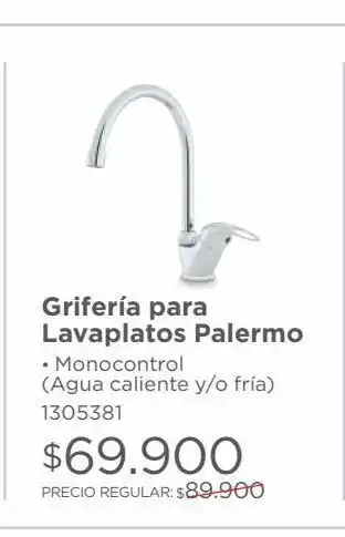 Easy Monomando lavaplato vertical palermo imp oferta