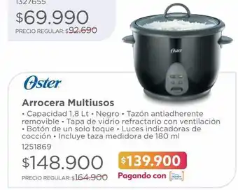 Arrocera multiusos oster 1.8lb neg