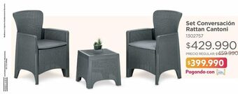 Easy Set conversacion rattan cantoni oferta