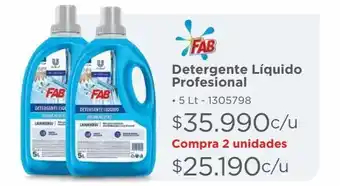 Easy Detergente liquido fab pro x5l oferta