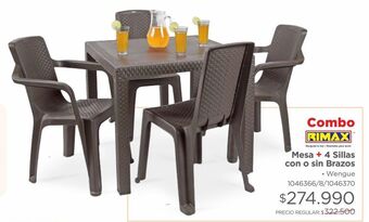 Easy Silla eterna sin brazos wengue oferta