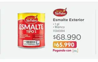 Easy Esmalte ext 1gl tito pabon blanco oferta