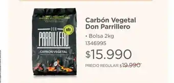 Easy Carbon vegetal don parrillero bolsa 2kg oferta