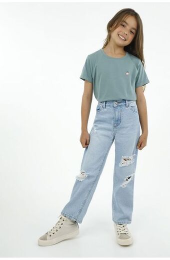 Tennis Jean azul claro para niña oferta