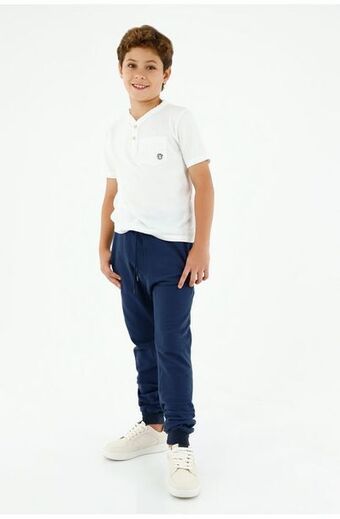 Tennis Pantalón jogger azul para niño oferta