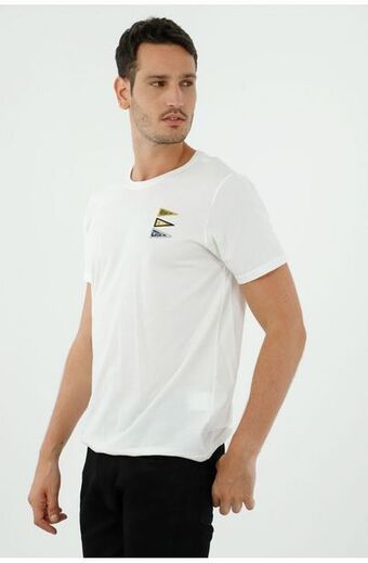 Tennis Camiseta color crudo para hombre oferta
