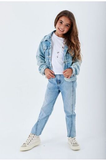 Tennis Jean azul para niña oferta