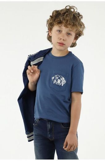 Tennis Camiseta azul para niño oferta