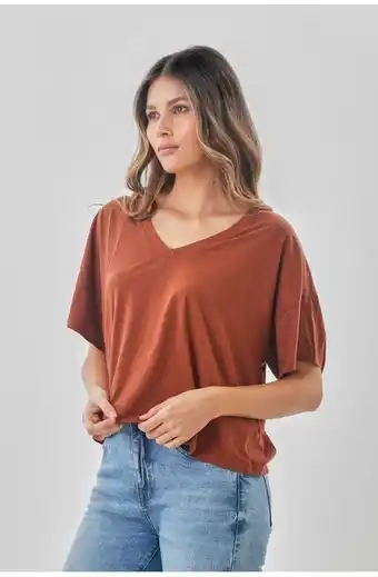 Tennis Camiseta naranja manga corta para mujer oferta