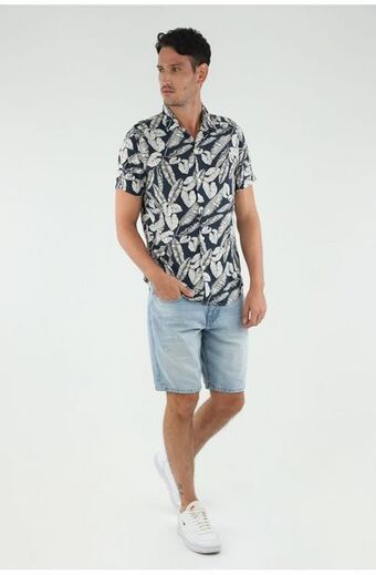 Tennis Camisa azul para hombre oferta
