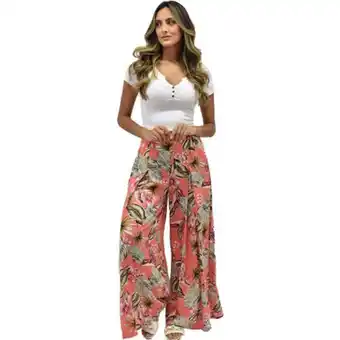 Vamos Pantalon bota elefante hojas oferta