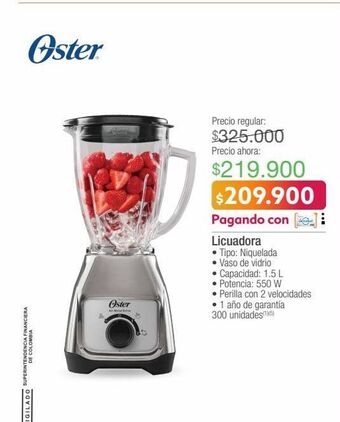 Jumbo Licuadora oster oferta
