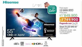 Jumbo Smart tv hisense oferta