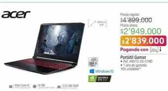 Jumbo Portatil gamer oferta