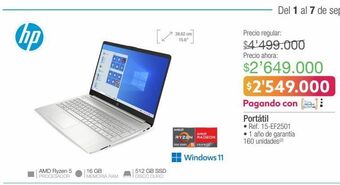 Jumbo Portatil hp oferta