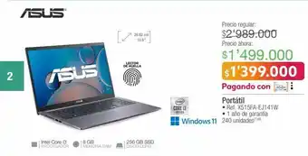Jumbo Portatil asus oferta