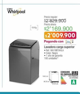 Jumbo Lavadora whirlpool oferta