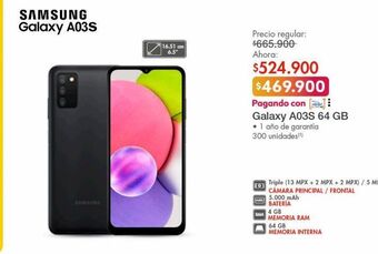 Metro Celular samsung galaxy a03s oferta