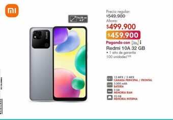 Metro Celular redmi 10a 32gb oferta