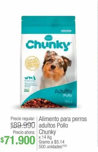 Jumbo Alimento para perros adultos pollo chunky x 14 kg oferta