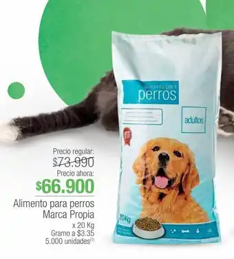 Jumbo Alimento para perros marca propia x 20 kg oferta