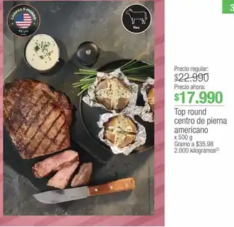 Jumbo Top round centro de pierna americano 500g oferta
