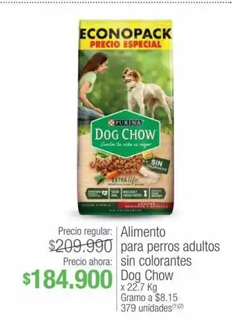 Jumbo Alimento para perros adultos sin colorantes dog chow x 22.7 kg oferta