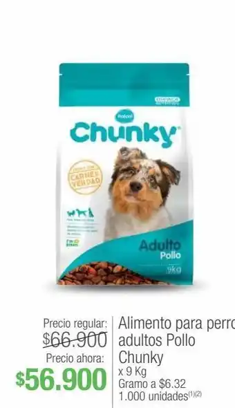 Jumbo Alimento para perros adultos pollo chunky x 9 kg oferta
