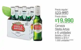 Jumbo Cerveza stella artois 6un 330ml oferta