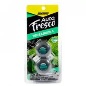Home Sentry Set x 2 ambientadores auto yerbabuena 204208 simoniz - verde/negro oferta
