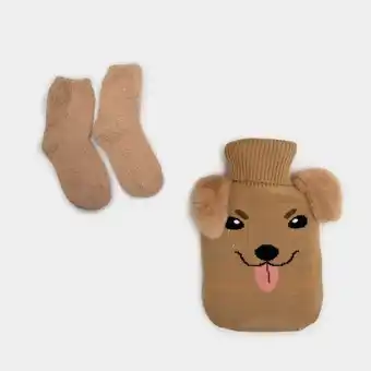 Panamericana Bolsa térmica de 1 l con funda de perro + medias café oferta