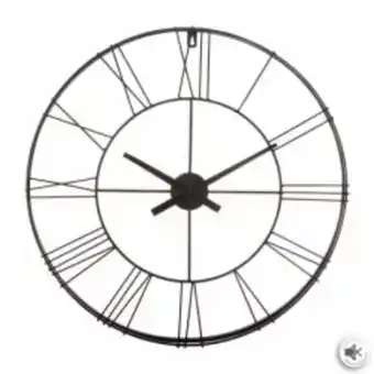 Home Sentry Reloj pared 166977a metálico negro 70cm f1 oferta