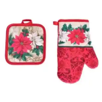 Home Sentry Guante+cogeolla navidad santini poinsetia rojo 170-0500007 oferta