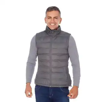 Los Tres Elefantes Chaleco hombre abullonado gris oferta