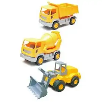 Alkosto Set de 3 carros construcción power drive oferta