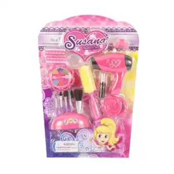 Alkosto Kit de belleza maquillaje y secador de juguete susana beauty set oferta