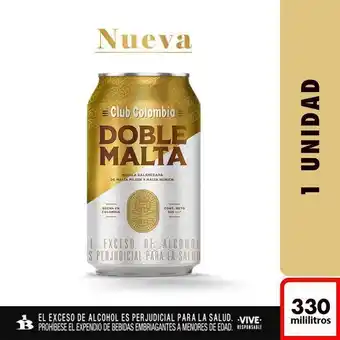 Éxito Cerveza lata doble malta club colombia 330 ml oferta