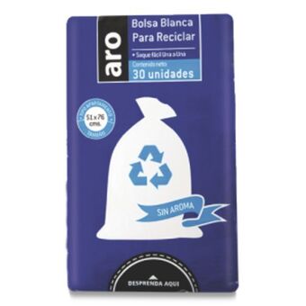 Makro Bolsa basura aro apto 51x76 blanca x 30u oferta