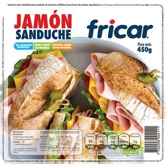 Makro Jamon sanduche fricar 450g oferta