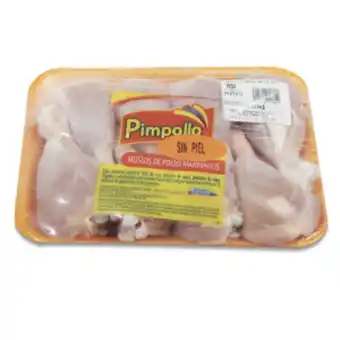 Makro Bandeja muslo sin piel marinado refrigerado pimpollo x kg oferta
